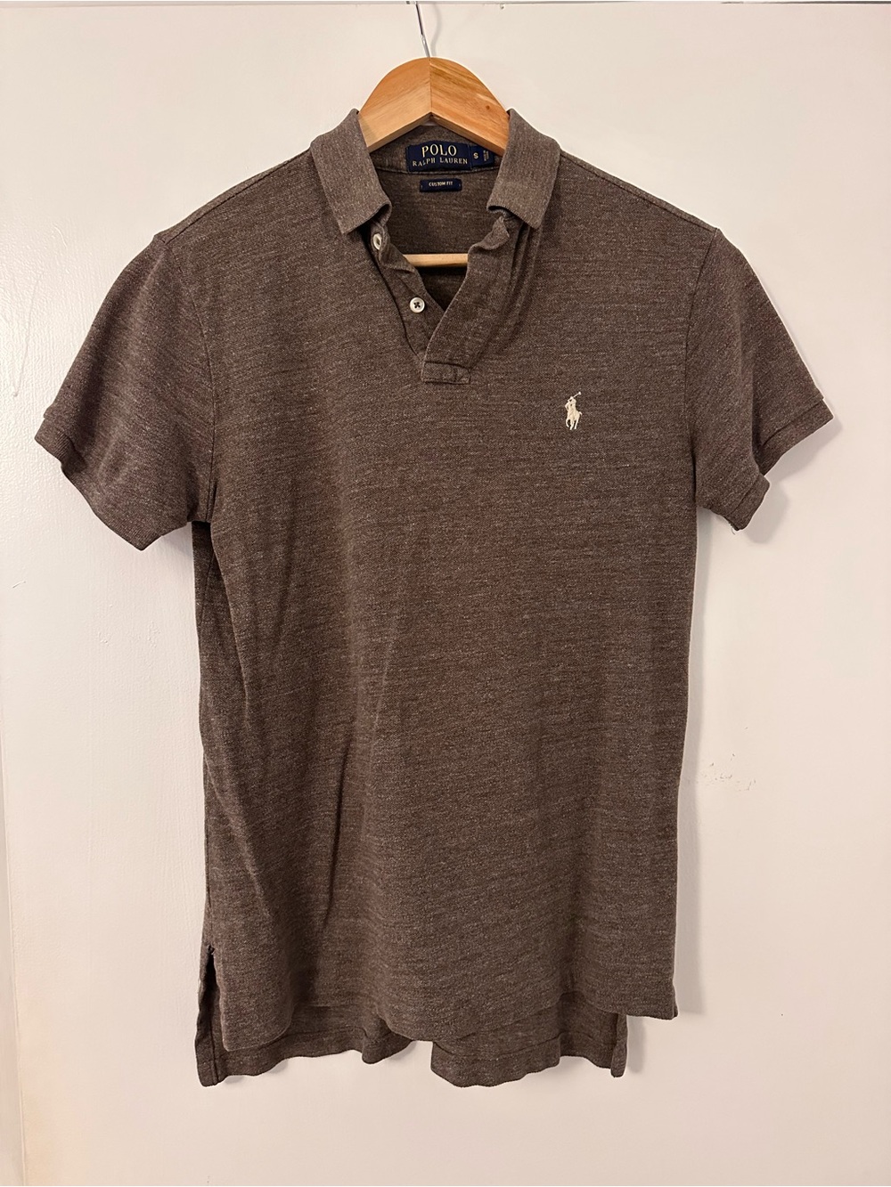 Polo by Ralph Lauren Brown Short-Sleeve Polo with Embroidered Pony